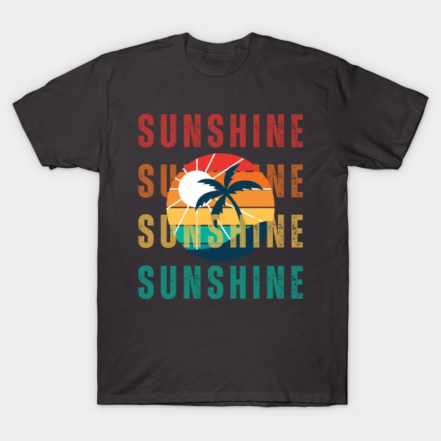 Sunshine and Palm Trees T-Shirt by Southern Borealis